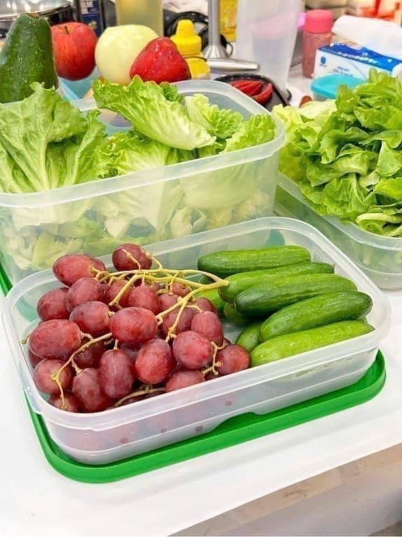 Set 2 Hộp vent 1.8L đỉnh cao trữ rau