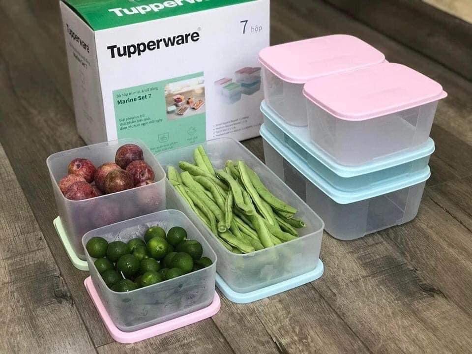 SET HỘP MÁT & ĐÔNG TUPPERWARE MARINE 7 MỚI NHẤT