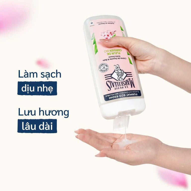 Sữa tắm Marseillais Pháp hương hoa anh đào 650ml