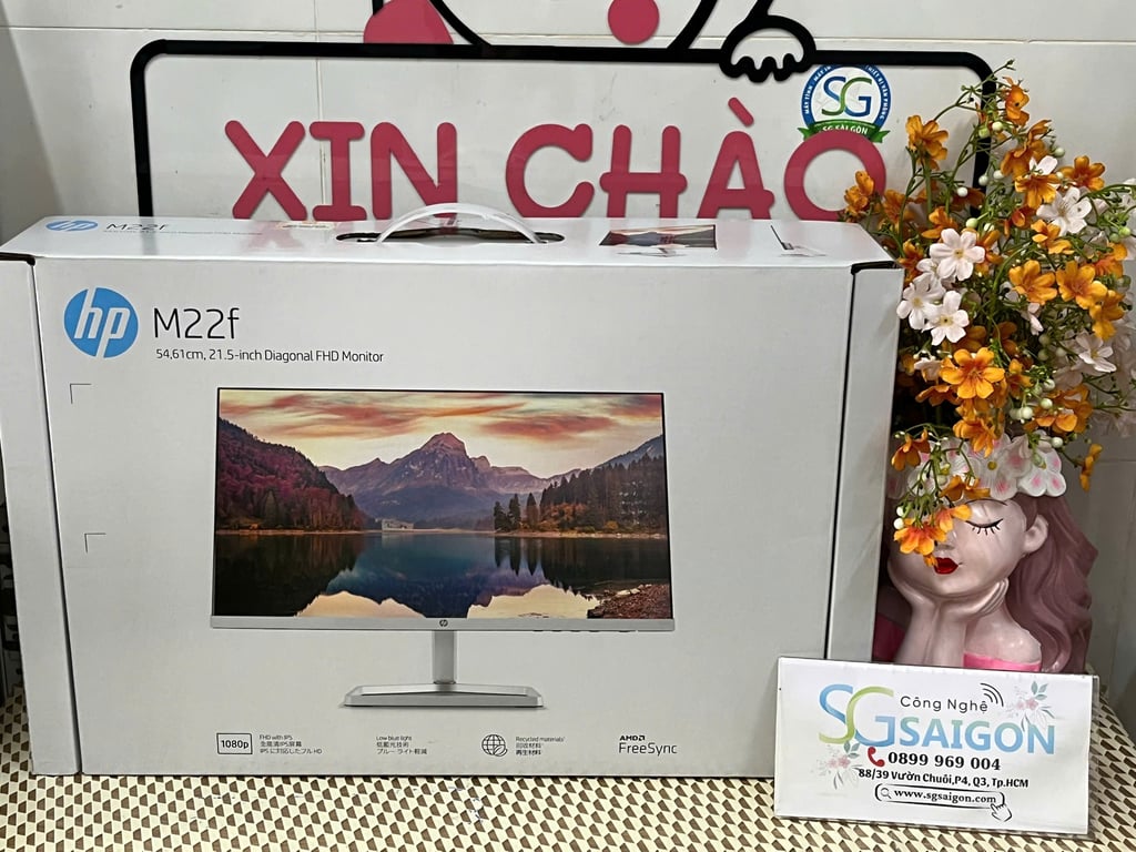 MÀN HÌNH VI TÍNH (LCD) HP M22f 21.5INCH/ 1920x1080@ 60Hz/ VGA/ HDMI/LED/ IPSĐEN (2E2Y3AA)