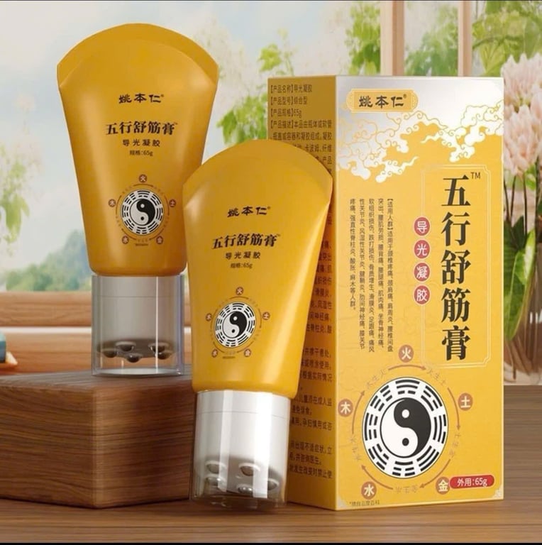 Cao Nóng Xoa Bóp Giảm Đau Nhức Xương Khớp - Dạng Lăn Masage 5 Viên Bi Ngũ Hành