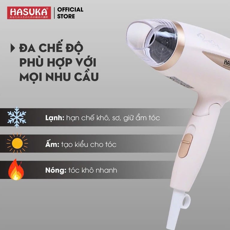 MÁY SẤY TÓC HASUKA HSK-126 PLUS🩷