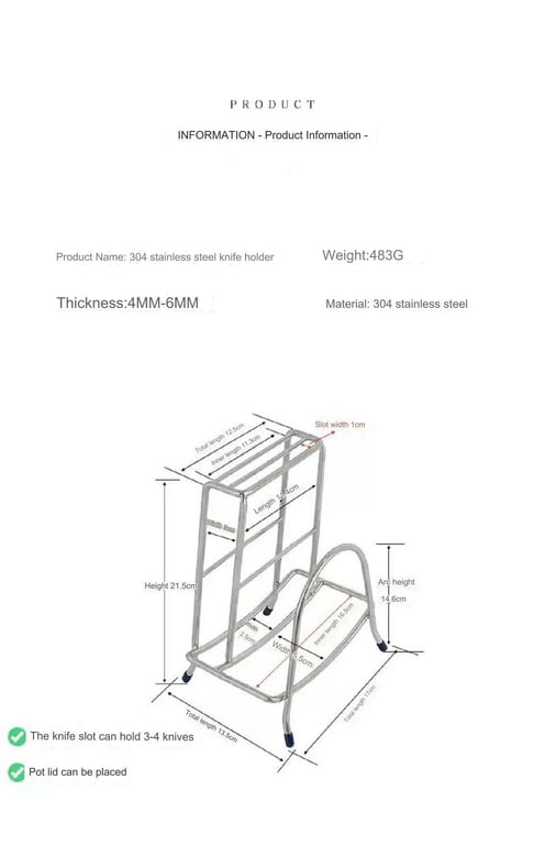 Giá gác vung thớt chockmen - RK764