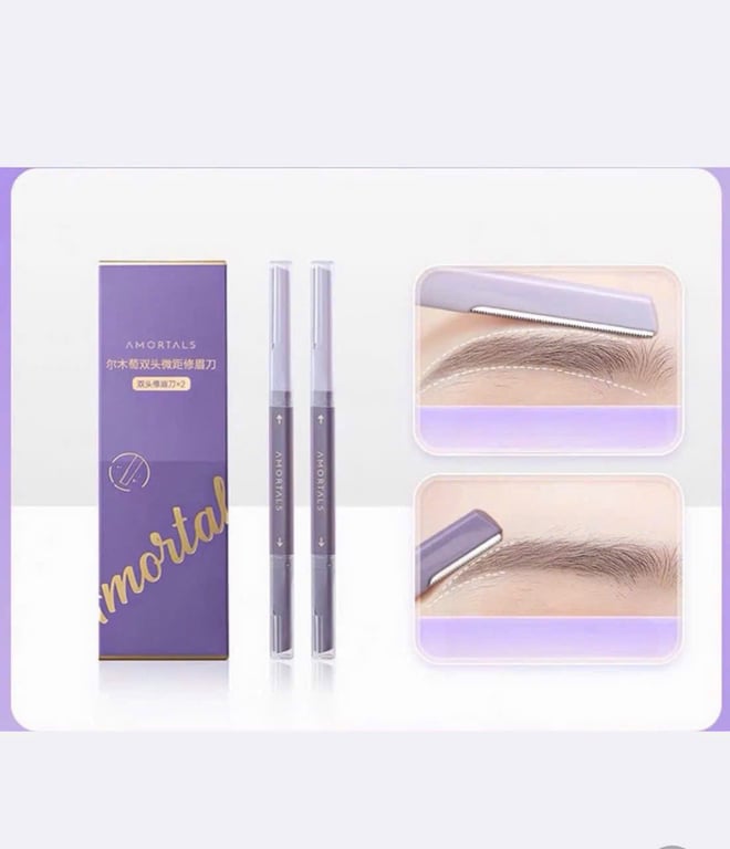 bộ 2 dao cạo lông mày AMORTALS