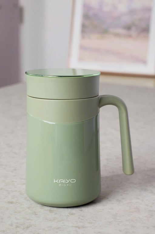 Cốc giữ nhiệt inox 304 kèm lọc trà Kaiyo 350ml