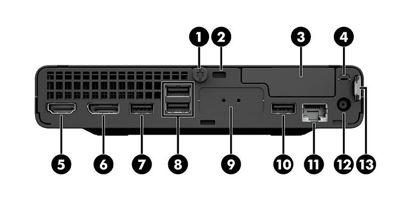Bộ Máy Tính Để Bàn HP ProDesk 400 G6 Desktop Mini - Intel Core i7 10700T/8GB DDR4 / SSD 512GB (60U54PA)