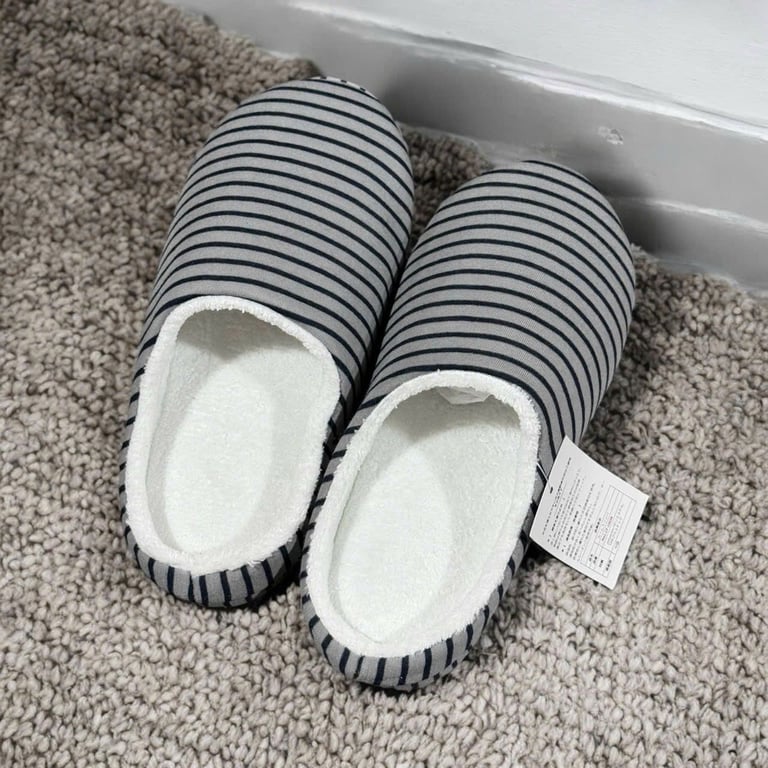 KBN103 - Dép ấm chân đi trong nhà đế nhựa Comfy Nhật Bản – lót lông cừu