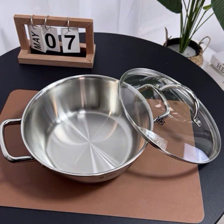 LK593/594 - Nồi hai quai liền khối Lunkai 24-26cm