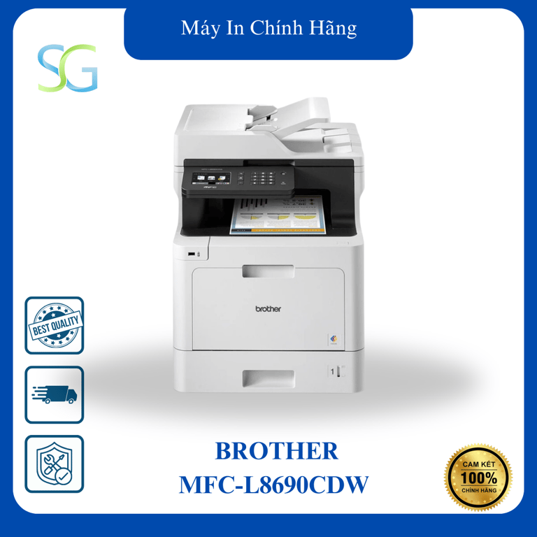 Máy In Laser Màu Đa Năng Brother MFC-L8690CDW (In đảo mặt/ Scan ADF 2 mặt/ Copy/ A4/ USB/ LAN/ WIFI)
