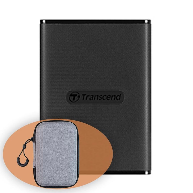 Ổ Cứng Di Động SSD Transcend 1Tb TS1TESD270C (Type-C và USB3.1/ 520Mb/s/ 460Mb/s/ Đen)