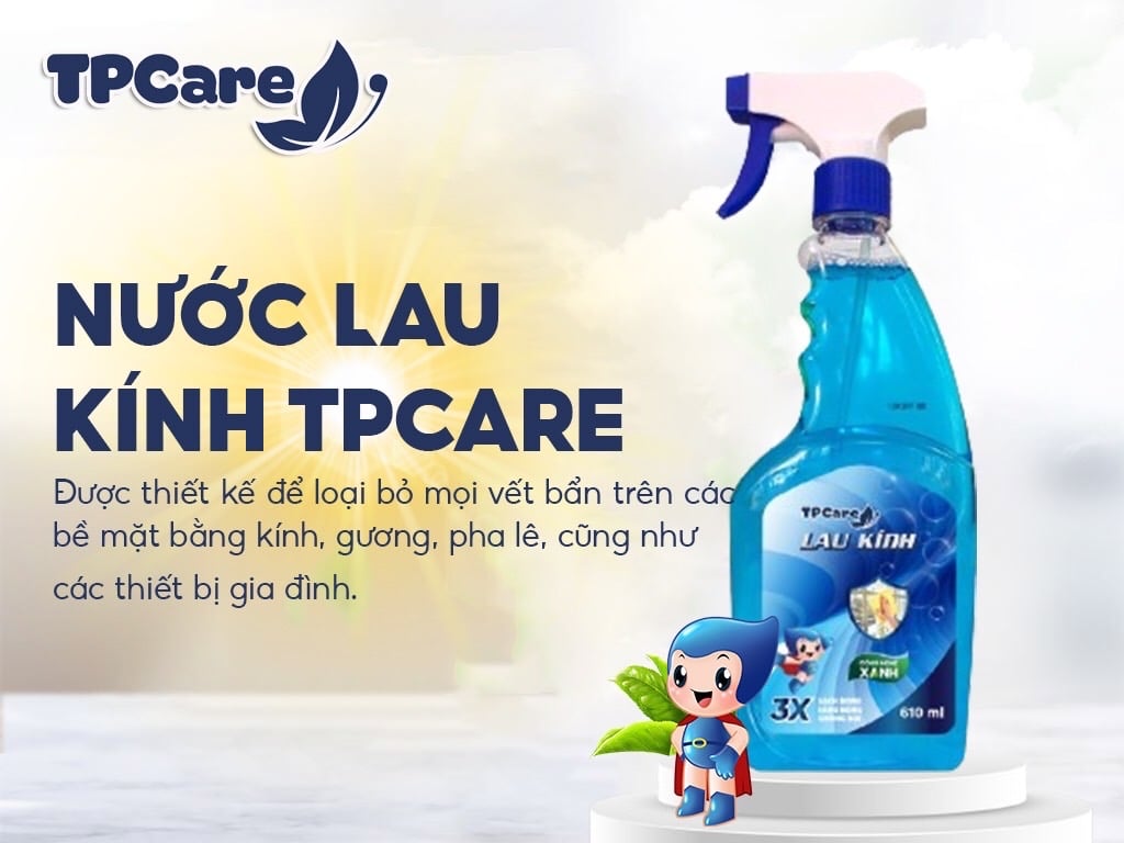 Nước lau kính TPcare 610ml