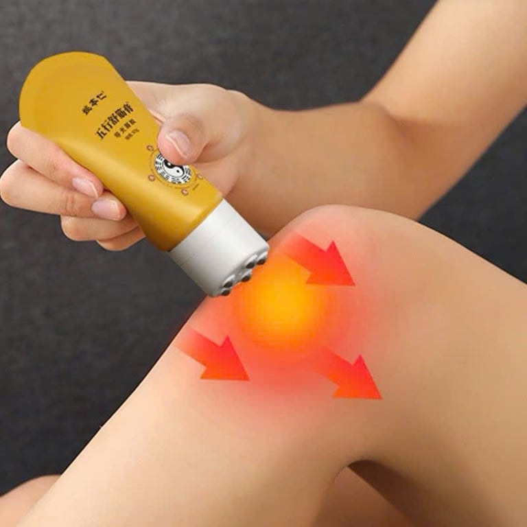 Cao Nóng Xoa Bóp Giảm Đau Nhức Xương Khớp - Dạng Lăn Masage 5 Viên Bi Ngũ Hành