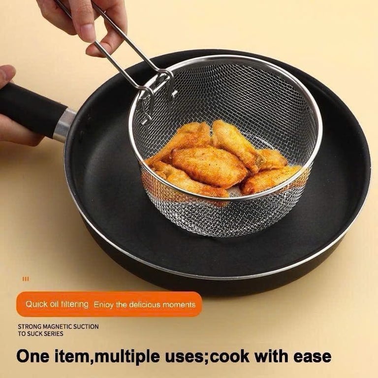 Rổ chiên inox 18/10 Chockmen 16cm - C440