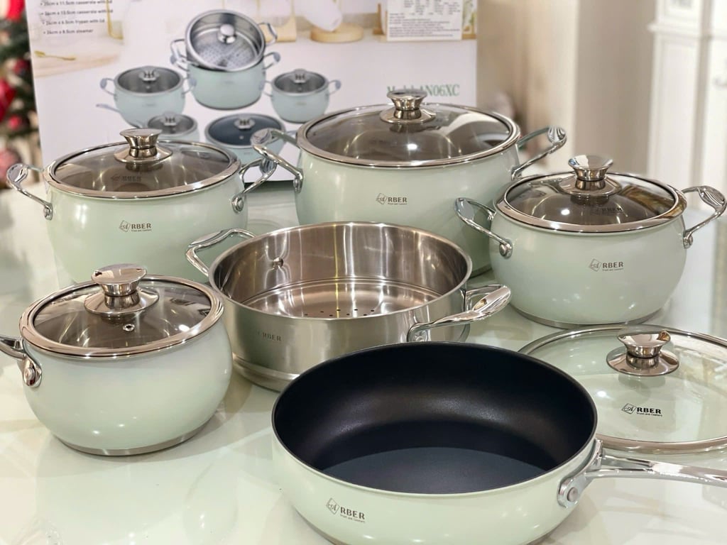 𝗕𝗼̣̂ 𝗻𝗼̂̀𝗶 inox 6 𝗺𝗼́𝗻 𝗰𝗮𝗼 𝗰𝗮̂́𝗽  ARBER AN06XC