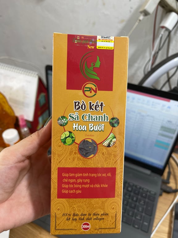 Gội Bồ kết sả chanh hoa bưởi