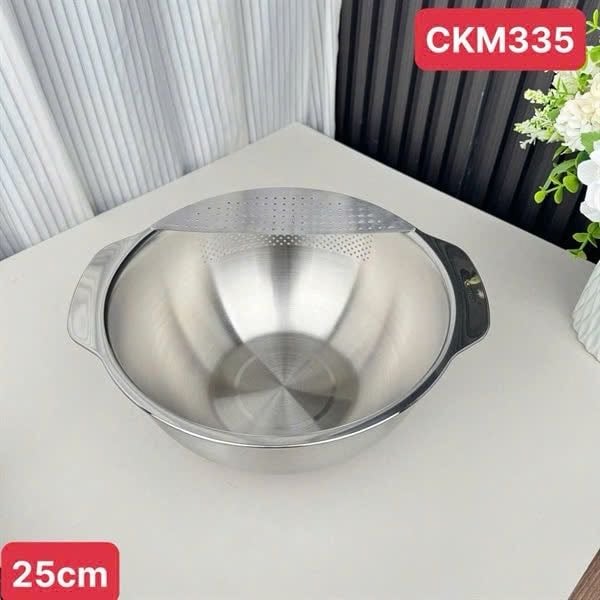 Chậu inox bầu đa năng Chockmen 25cm - CKM335