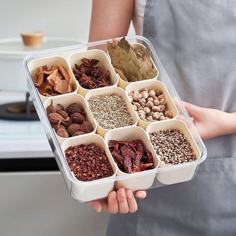 HỘP ĐỰNG ĐỒ KHÔ 9 NGĂN UFORU UF688