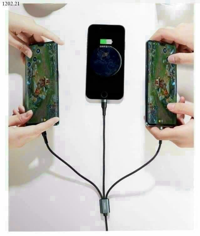 dây sạc 3 đầu remax