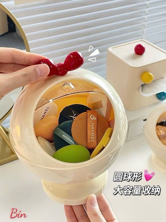 Hộp đựng đồ , phụ kiện đa năng có nắp để bàn siêu xinh