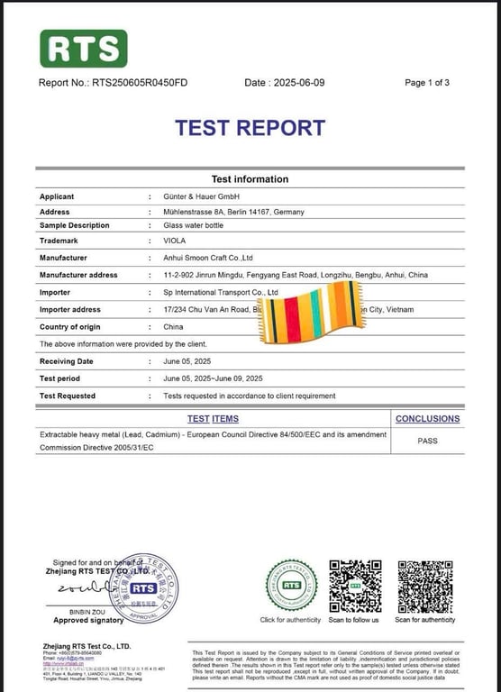 Set 4 Bình Thủy Tinh VIOLA 500ml