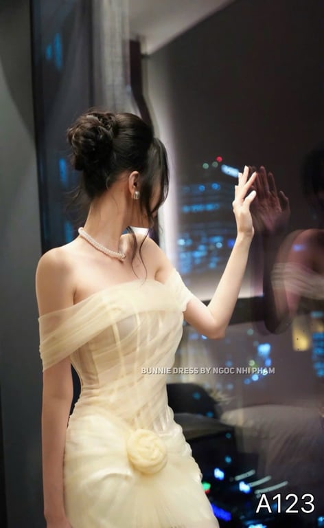 A123- váy body trễ vai TRANALI
