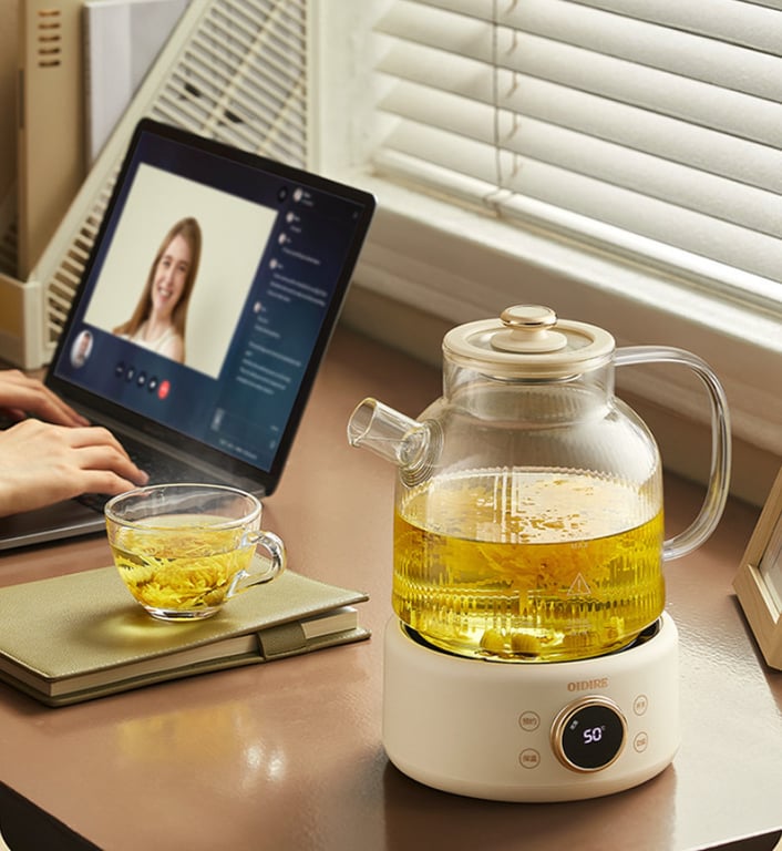 ẤM ĐIỆN PHA TRÀ OIDIRE, LÕI LỌC INOX 304