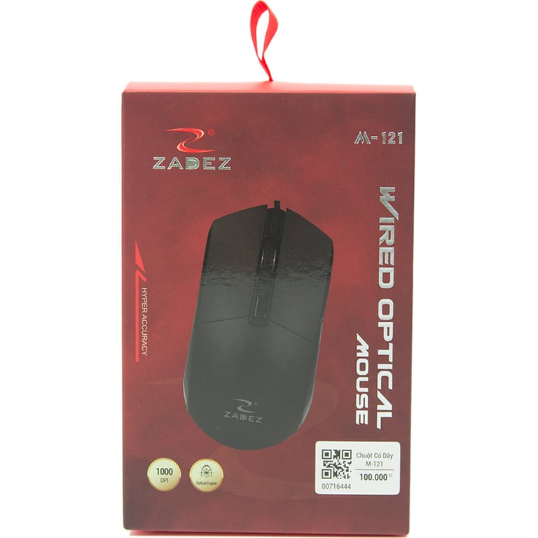 Chuột Máy Tính Có Dây ZADEZ M- 121 - Màu Đen