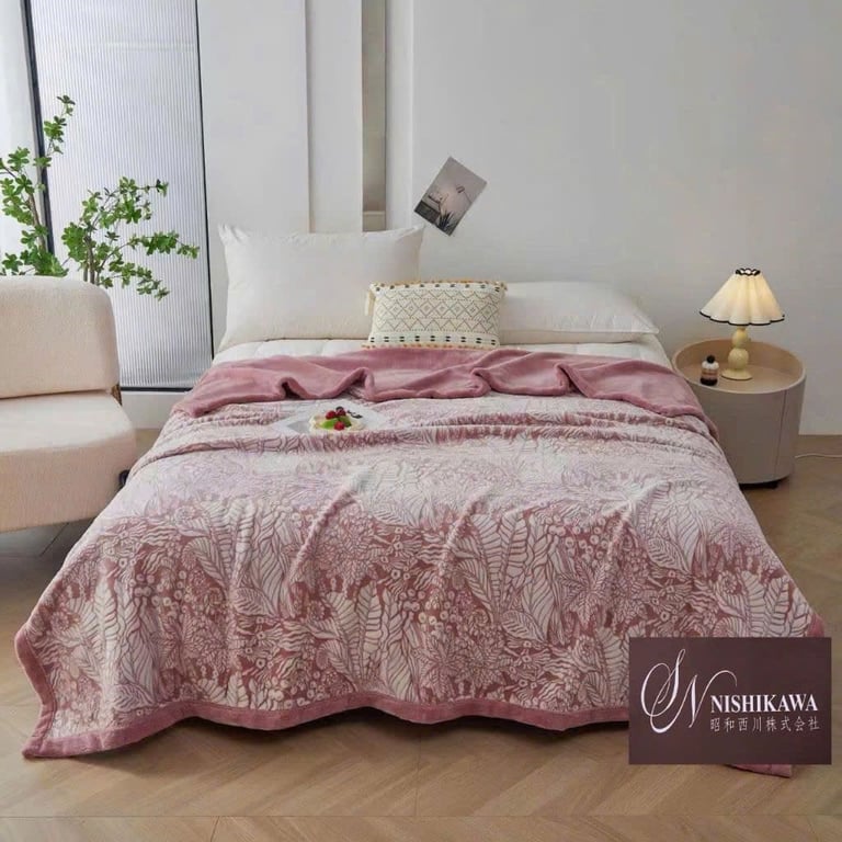 CHĂN LÔNG CỪU 3D NHUNG SỮA NHẬT NISHIKAWA 2024