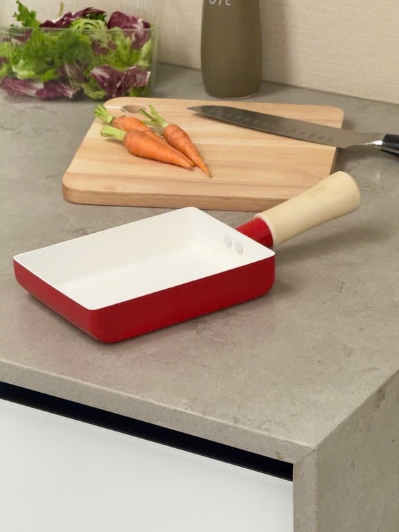 chảo, quánh mini chống dính ceramic, cán gỗ Todaii Nhật Bản