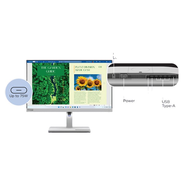 Màn Hình Máy Tính Lenovo L24m-40 23.8 inch/ 1920 x 1080/ 250 cd/m2/ 4ms/ 100Hz (67A9UAC3VN)