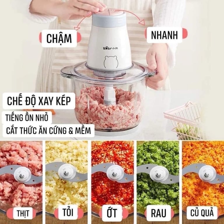 Máy xay thịt BEAR 2 Lít B02Q1
