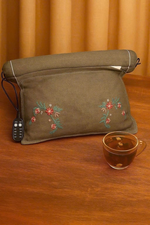 GỐI NGẢI CỨU CHƯỜM NÓNG VÂN HOA