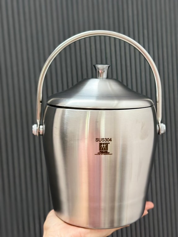 Xô Đá Zwilling Đức Made in Germany 2 lít - Xô Cách Nhiệt Đựng Đá Inox 304