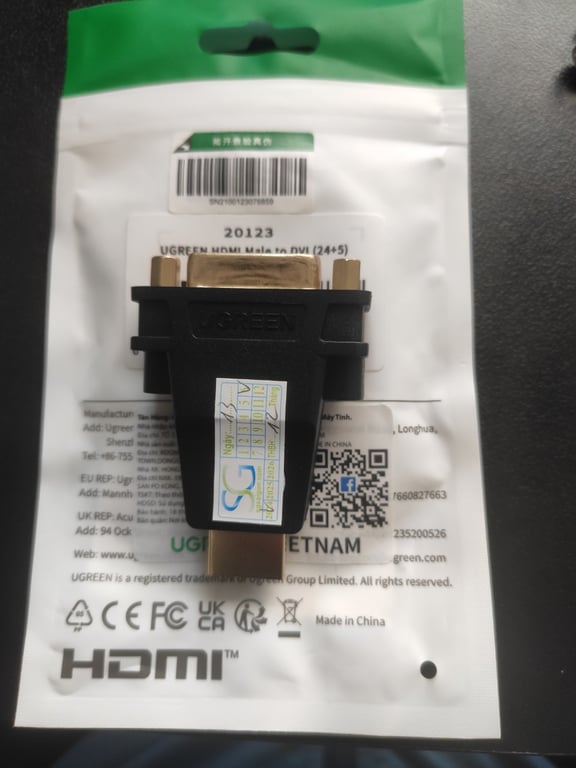 Đầu Chuyển HDMI (F) To DVI (FM) Ugreen 20123