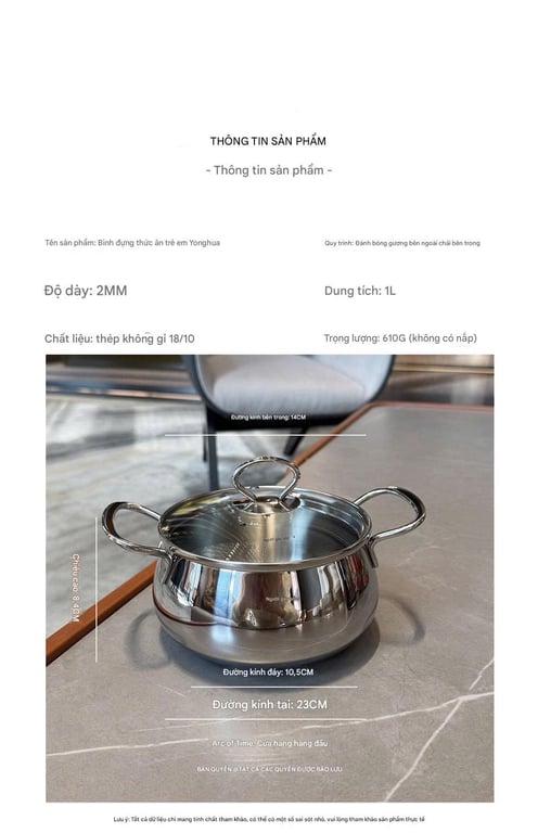 Nồi táo tai đôi Chockmen 14cm - CKM855