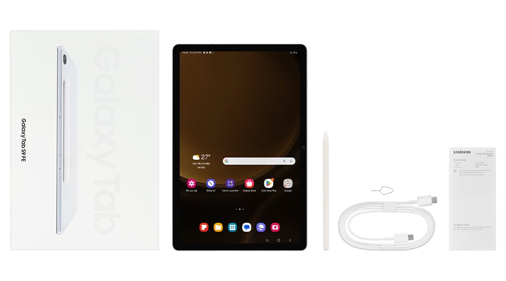 Máy Tính Bảng Samsung Galaxy Tab S9 FE Wifi - X510 Bạc (6GB/ 128Gb)