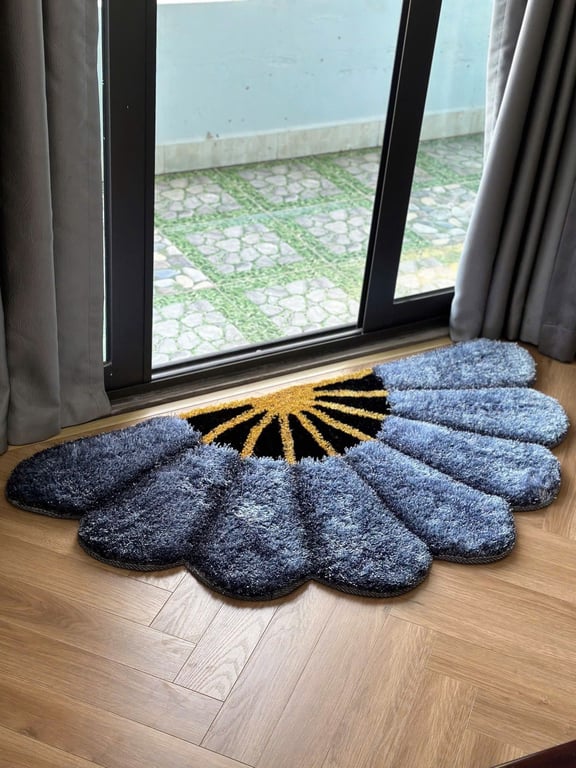 Thảm cửa đa năng hình quạt 70*140cm siêu dày