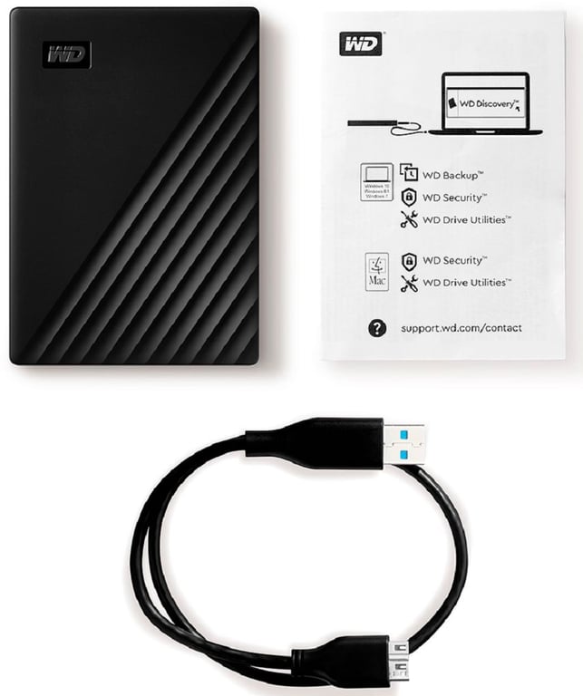 Ổ Cứng Di Động WD My Passport Portable 4TB - 2.5 inch - (WDBPKJ0040BBK) - Đen
