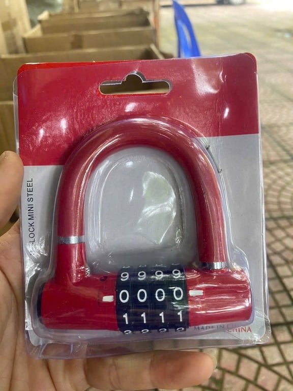 Ổ khoá chữ U chống trộm 4 mã số