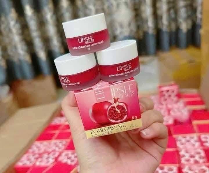 Dưỡng môi collagen lựu đỏ