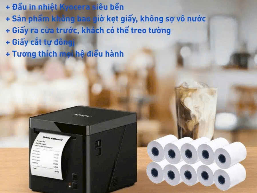 Máy in hoá đơn ( in bill ) khổ 80mm HPRT TP80NM USB+LAN
