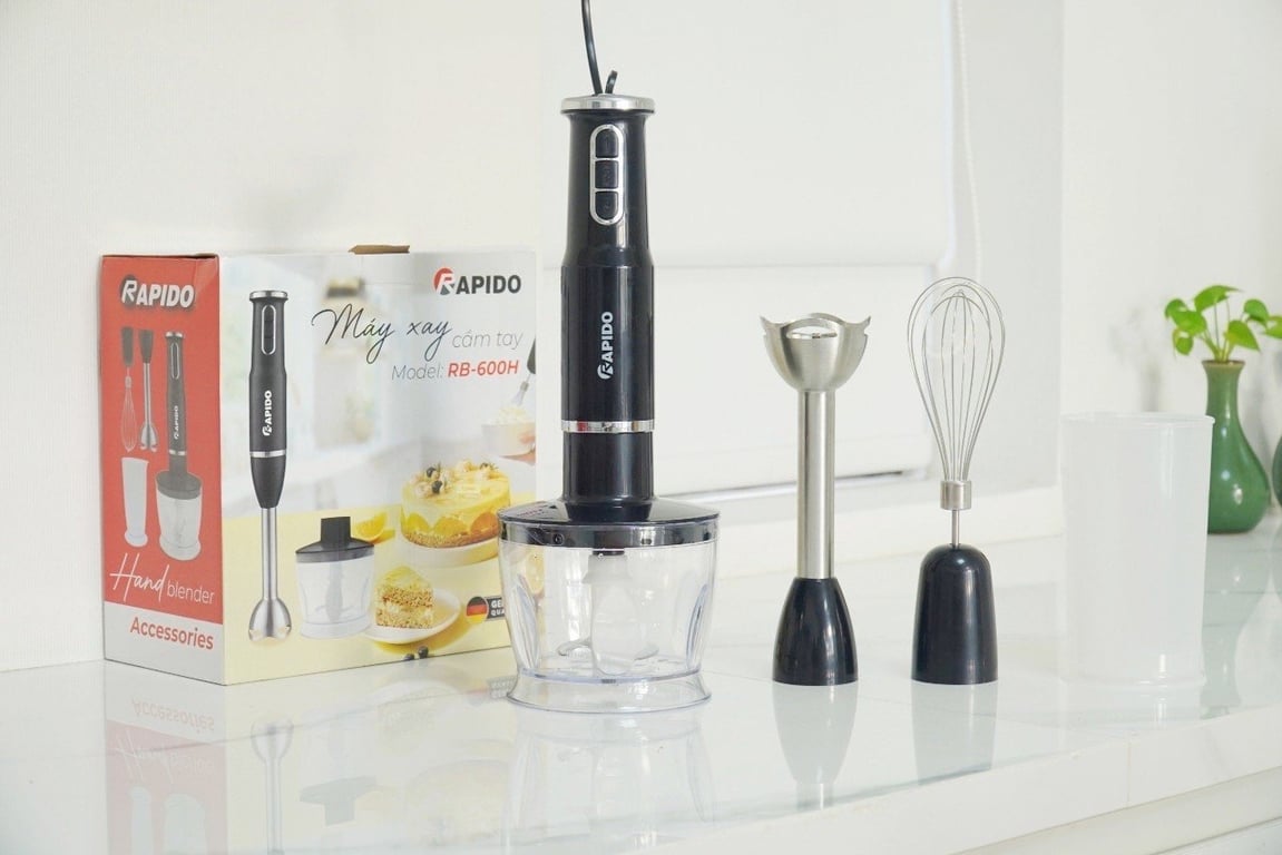 Máy xay cầm tay 3 trong 1 Rapido RB-600H