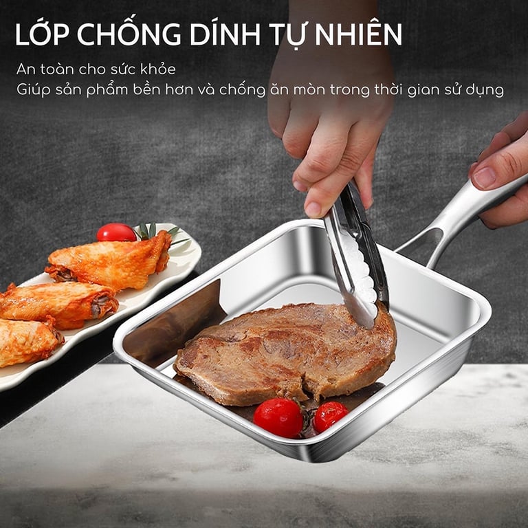 CHẢO CHỐNG DÍNH INOX SEKA SK6020 😍