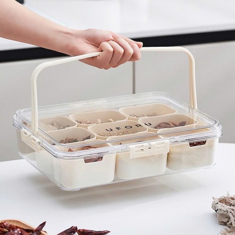 HỘP ĐỰNG ĐỒ KHÔ 9 NGĂN UFORU UF688