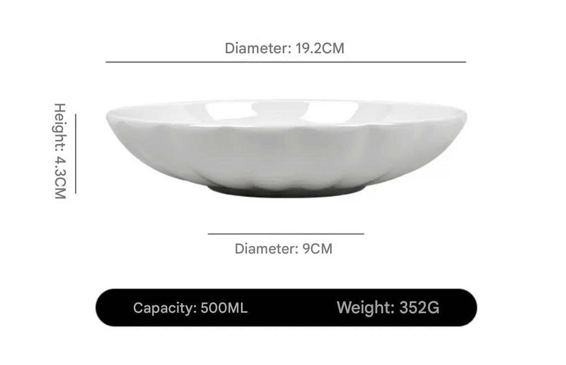 Hộp 4 đĩa sứ xương cao cấp - CKM194