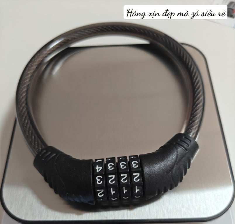 KHÓA XE ĐẠP MẬT MÃ 4 SỐ