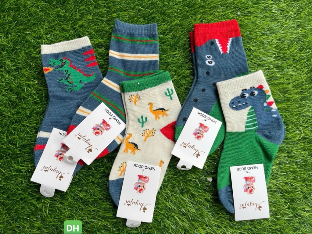 Set 10 đôi TẤT KHỦNG LONG cho bé