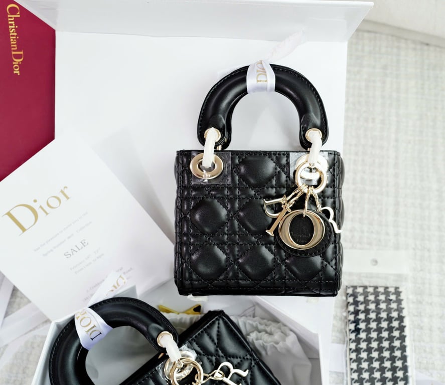 Dior micro mini đen