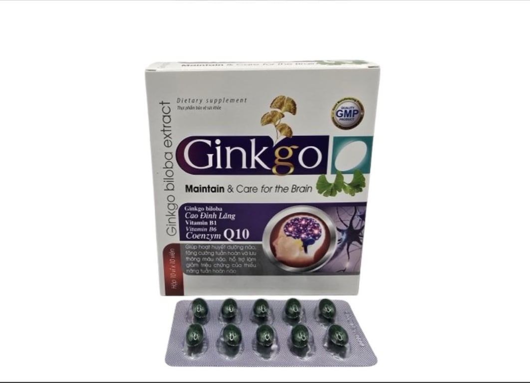 Ginkgo q10 h/100v tím bổ não