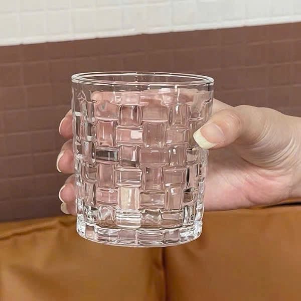 Bộ 6 ly ô vuông đan lưới 290ml siêu hot hit